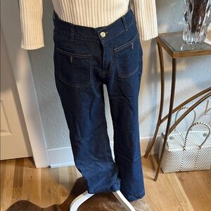 Dark Blue high waisted Denim Jeans